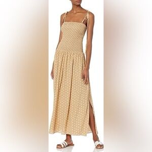 Rebecca Taylor Elegant Tan Maxi Dress